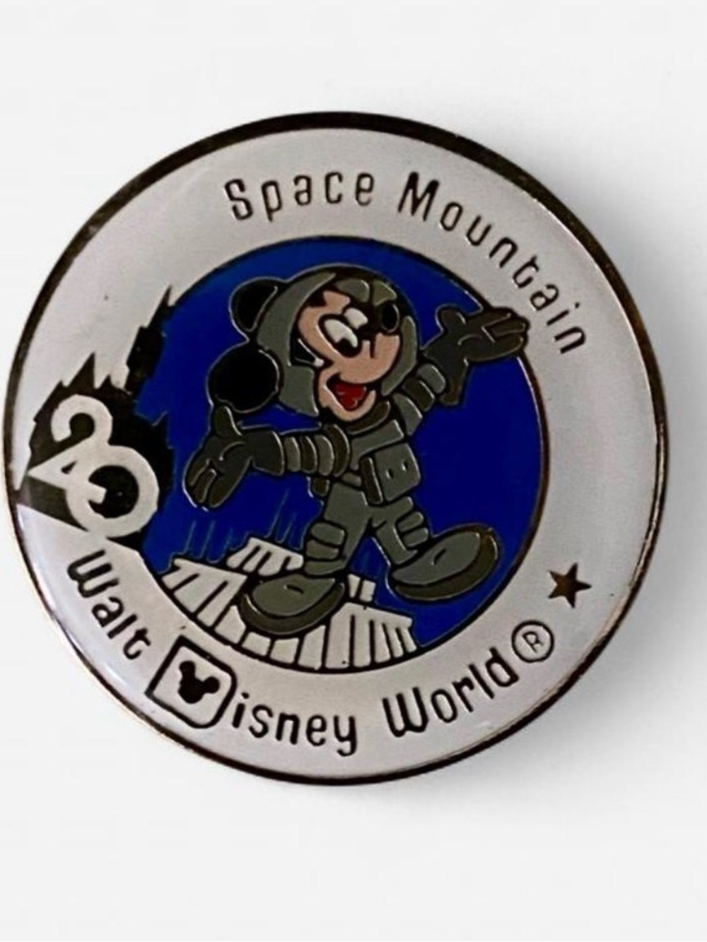 Disney World Space Mountain 20th Anniversary Mickey Mouse pin